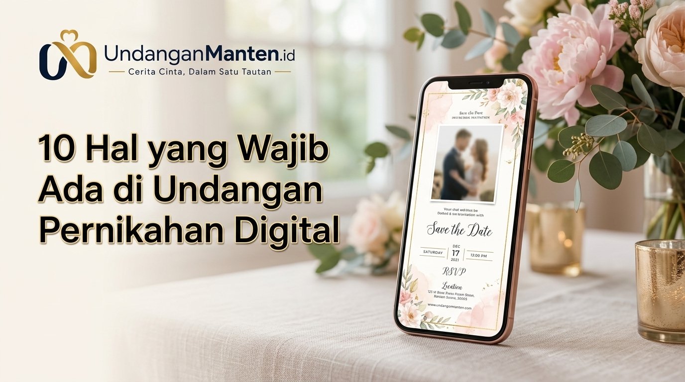 10 Hal yang Wajib Ada di Undangan Pernikahan Digital